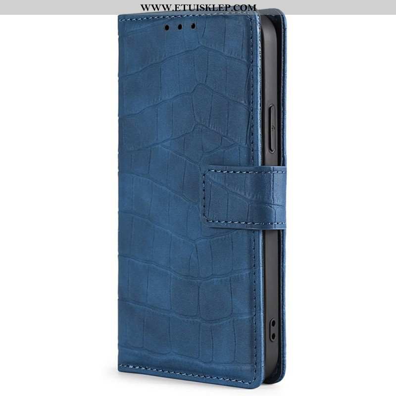 Etui Folio do Xiaomi Redmi Note 11 Pro / 11 Pro 5G Krokodyl Dotykający Skóry